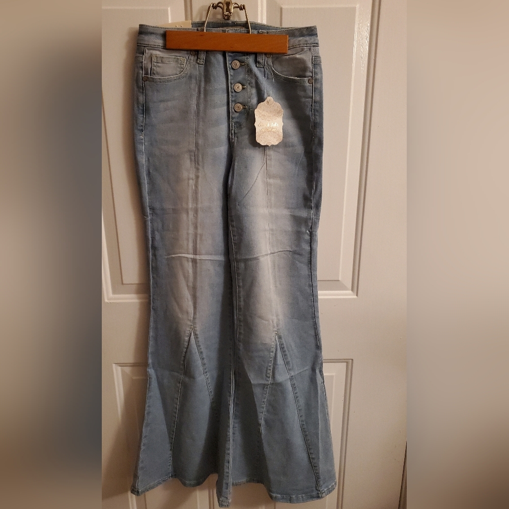 Altar'd State Light Blue Flare Jeans